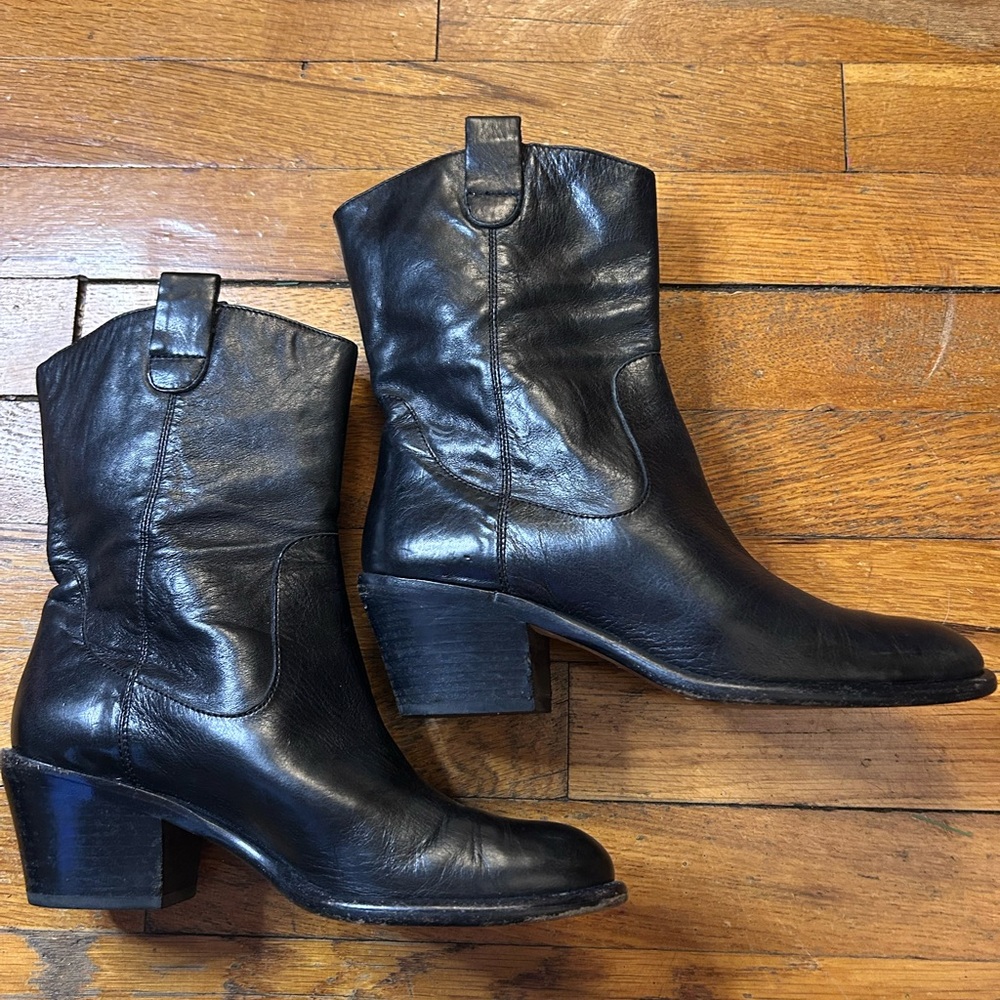 Boutique 9 Black Heeled Leather Boots